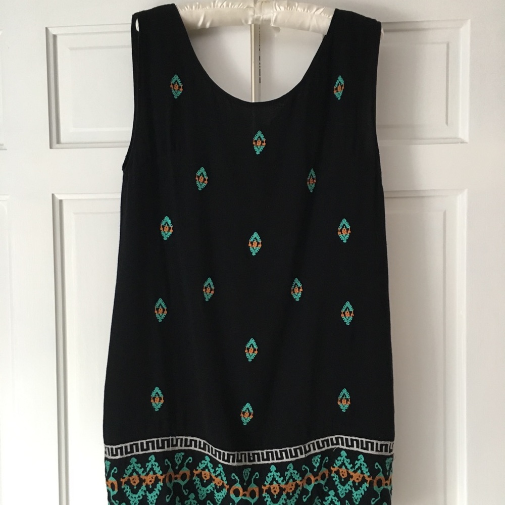 THML Embroidered Shift Dress, Size Large